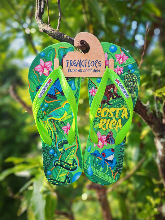 <tc>PURE JUNGLE FLIP FLOPS</tc>